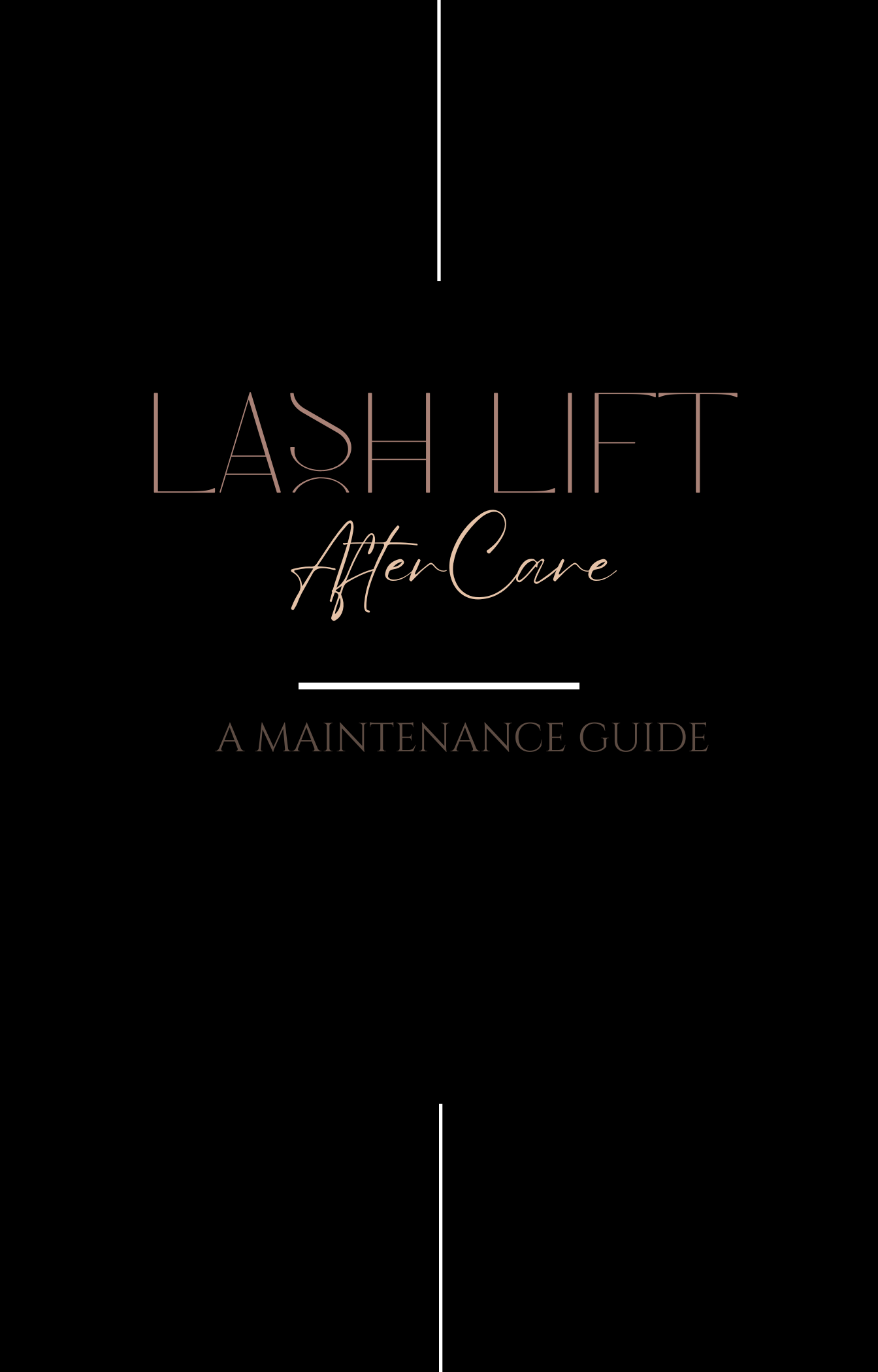 Lash Lift AfterCare