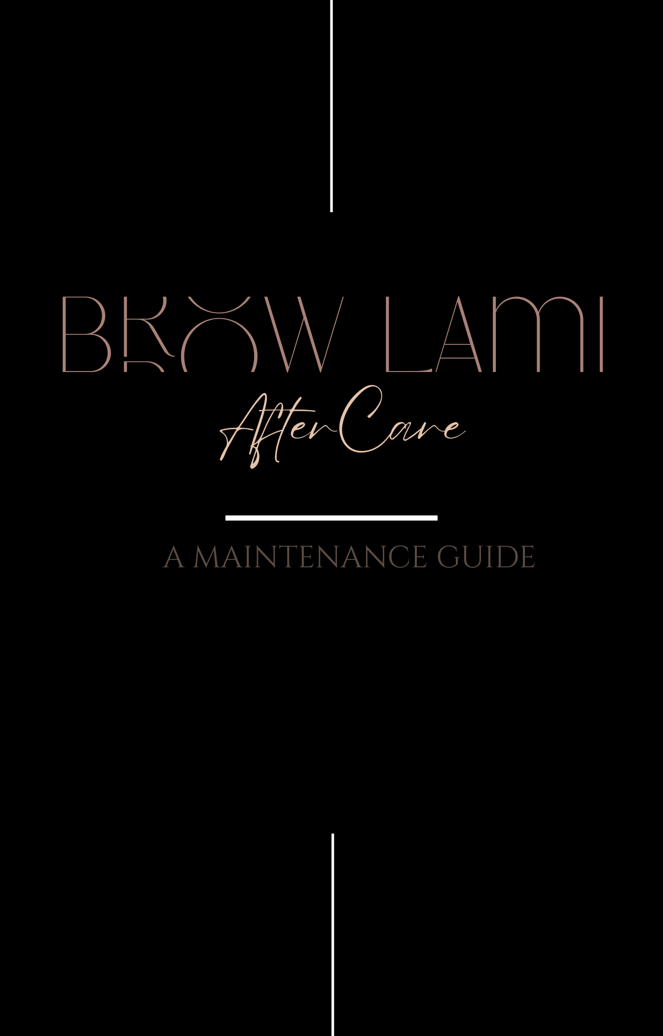 Brow Lamination AfterCare